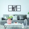 Tríptico «Good Vibes» – 3 piezas, 40 × 90 cm